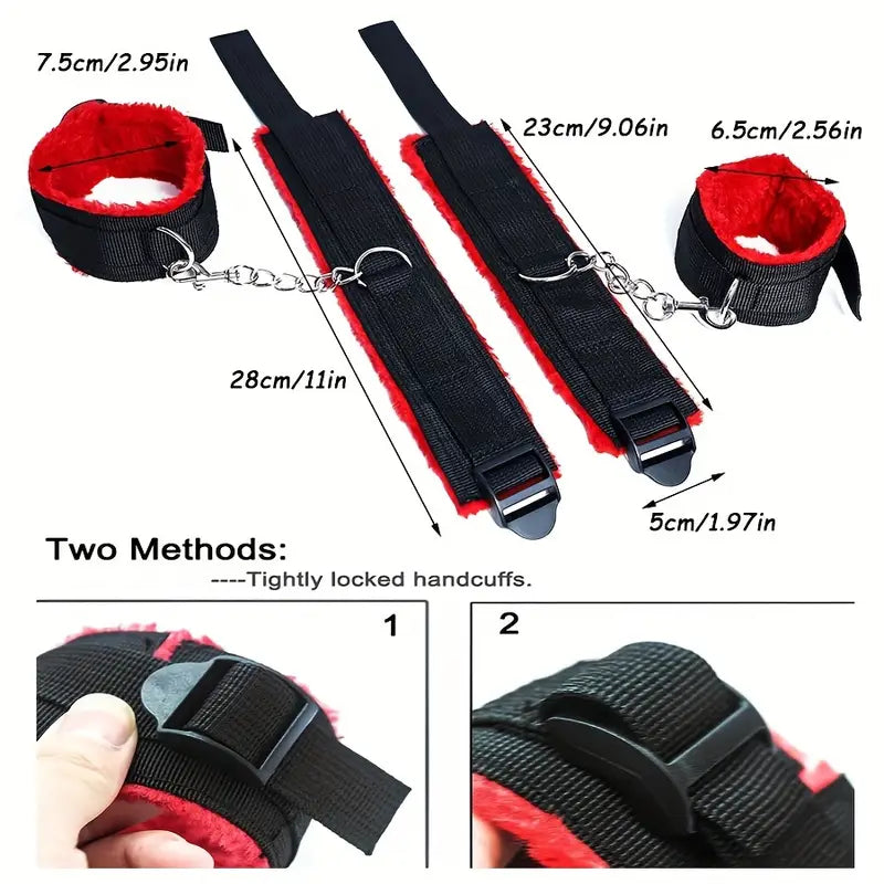 7-Delige BDSM Set – Rood – €49,95