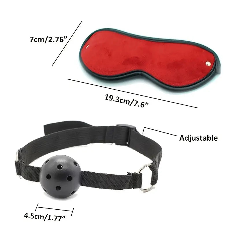 7-Delige BDSM Set – Rood – €49,95