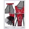 Rode Kinky bustier body met tule en lak – Crimson Doll – sexy & gewaagd | Dare to Undress