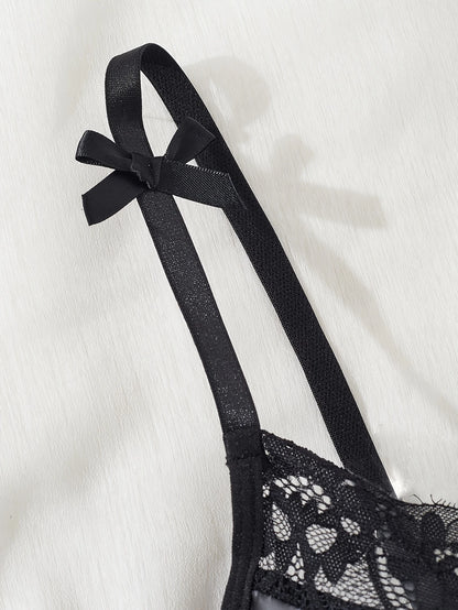 Zwarte kinky PU body met kant en ritsdetail – Velvet Heat – sexy & erotisch | Dare to Undress