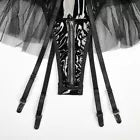 Zwarte kinky bustier body met tule en lak – Dark Doll – sexy & fetish | Dare to Undress