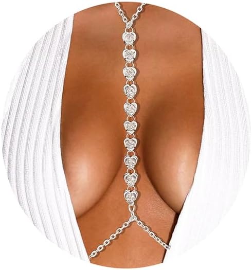 Body Chain de Luxe Zilver – Diamond Desire | Erotische Accessoire | Dare to Undress