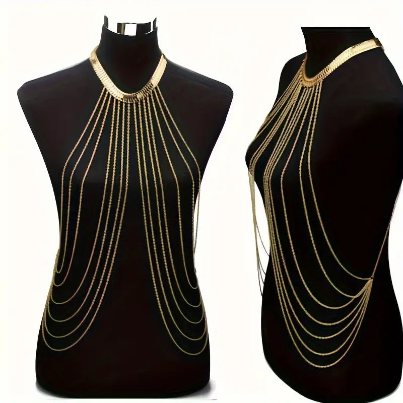 Body Chain de Luxe Goud  | Erotische Accessoire | Dare to Undress