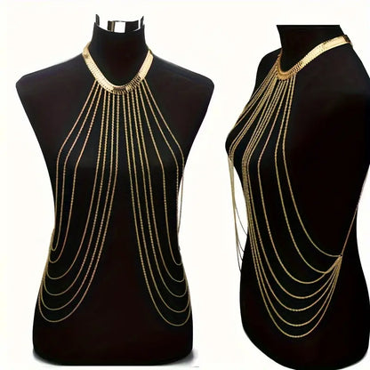 Body Chain de Luxe Goud  | Erotische Accessoire | Dare to Undress