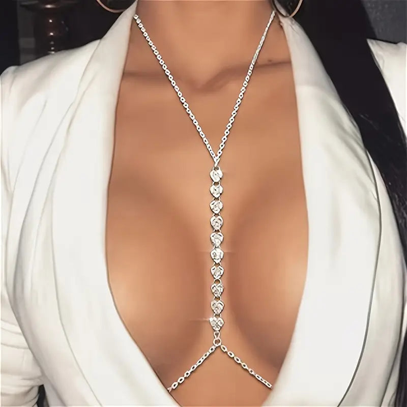 Body Chain de Luxe Zilver – Diamond Desire | Erotische Accessoire | Dare to Undress