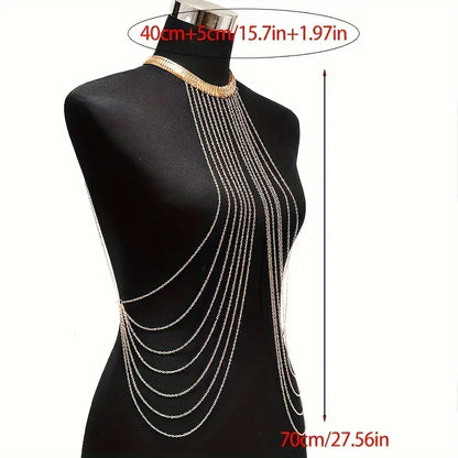 Body Chain de Luxe Goud  | Erotische Accessoire | Dare to Undress