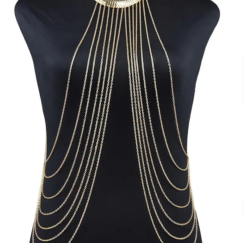 Body Chain de Luxe Goud  | Erotische Accessoire | Dare to Undress
