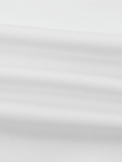 White Waves – Luxurious High-Neck Body with a Wavy Textured Design | Casual Sexy