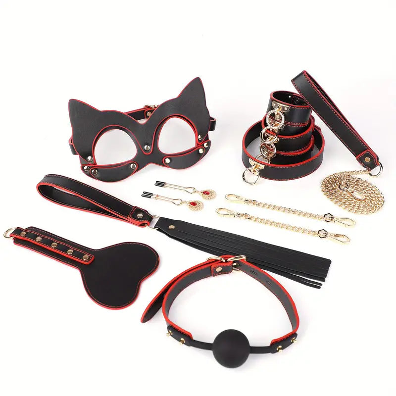 Luxe 8-delige BDSM Set met Opbergkoffer| Dare to Undress