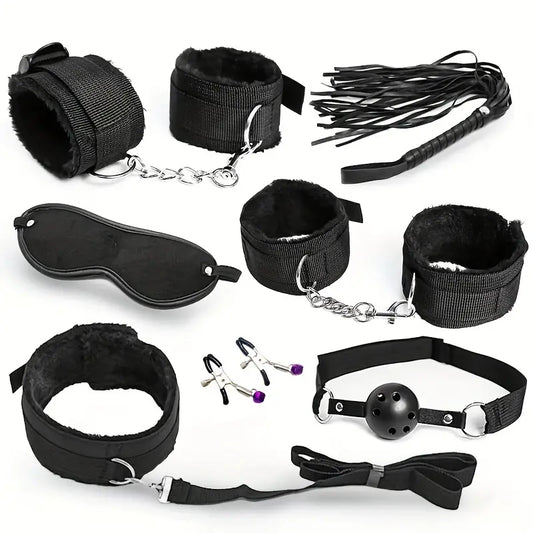 7-Delige BDSM SET – Zwart – €49,95