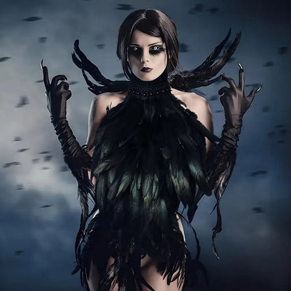 Luxe Boudoir Verenkraag  – Dark Swan | Erotische Accessoire & Sexy Lingerie | Dare to Undress