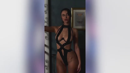 Obsessive Temptation – Sexy BDSM Bondage Body met Open Cup & Satijnlook | Erotisch & Kinky