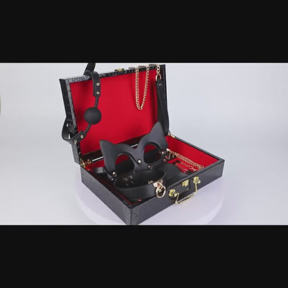 Luxe 8-delige BDSM Set met Opbergkoffer| Dare to Undress